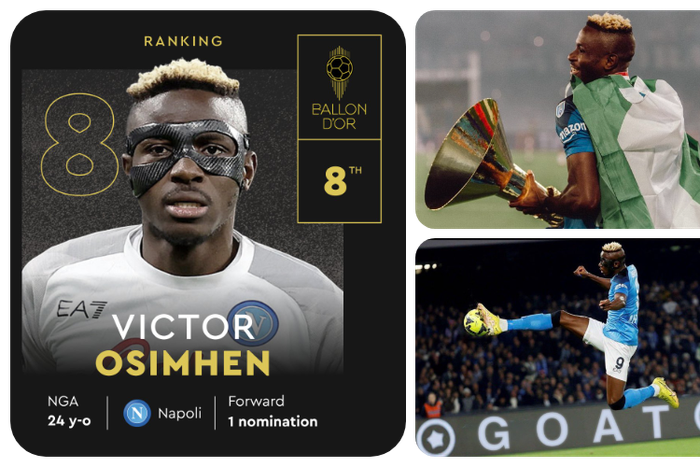 Nigerians react to Osimhen's Ballon d'Or ranking