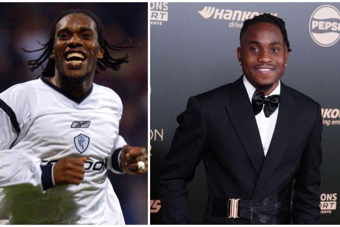 Jay Jay Okocha (left) and Ademola Lookman.