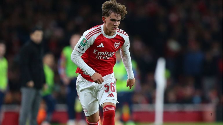 Max Dowman in action for Arsenal || Imago