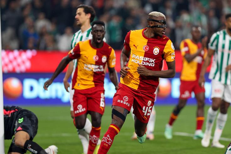Osimhen marks daughter's birth with goal against Awaziem's Konyaspor