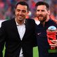Barcelona coach Xavi would like to have Lionel Messi back at the club