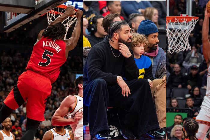 It was a battle of two Nigerians Josh Okogie and Precious Achiuwa on each side for the Suns and the Raptors.