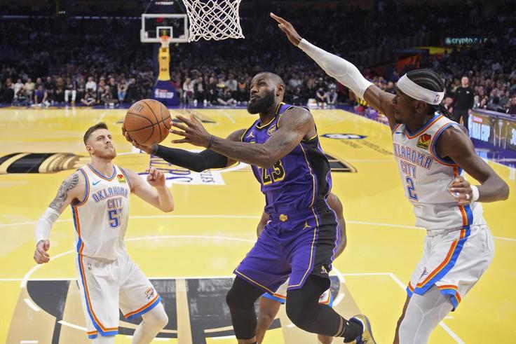 LeBron James and Lakers crash out of NBA Cup after loss to Thunder