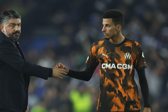 Marseille s Azzedine Ounahi and Gennaro Gattuso || Image credit: Imago