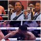 ‘One punch is enough’ - Reactions as Anthony Joshua is seen in Nigeria without security