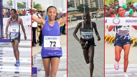 All winners of the Lagos City Marathon