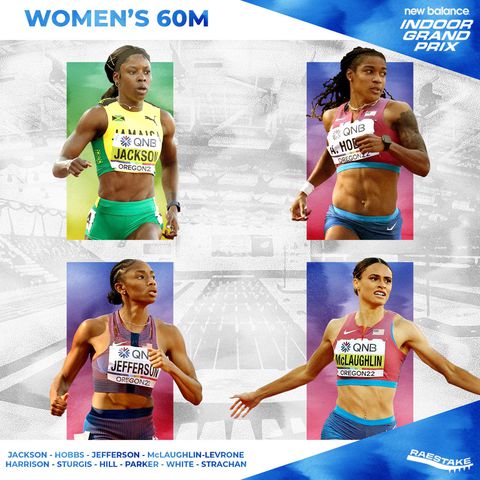 Blazing women's 60m lineup for New Balance Indoor Grand Prix