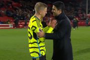 Mikel Arteta spotted scolding Zinchenko following burst-up with Ben White