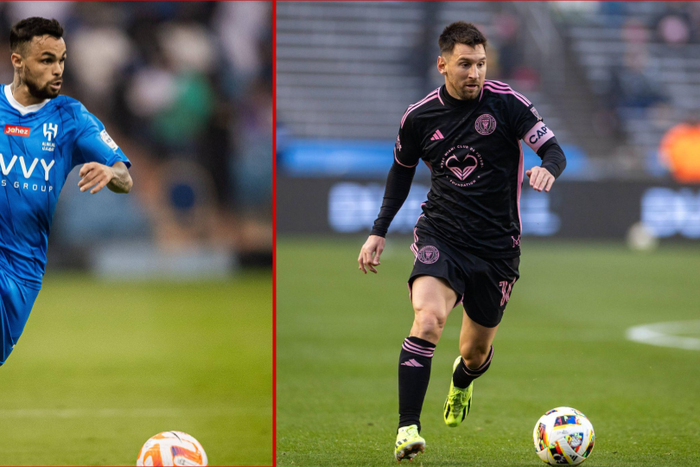 Michael pulled the suiii after scoring Al-Hilal's third goal against Inter Miami || Image credit: Imago