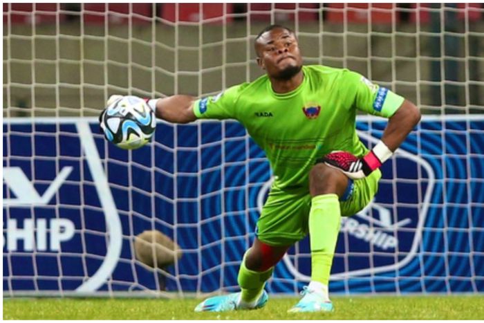 Stanley Nwabali on duty for Chippa United in the PSL