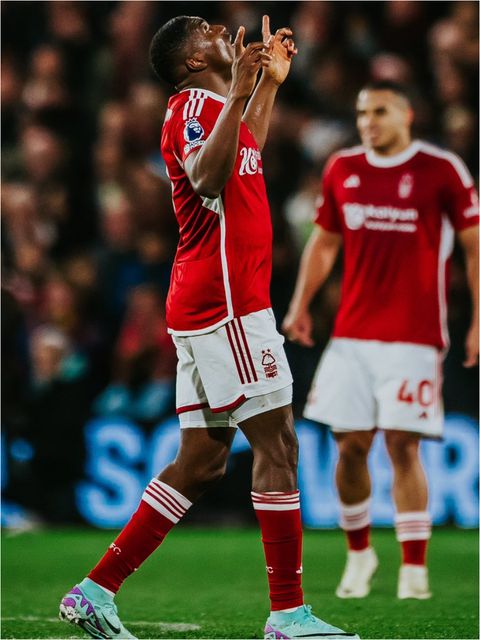 Taiwo Awoniyi returns with a bang against Arsenal. (Photo Credit: NFFC/X)