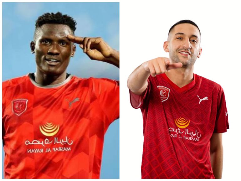 Michael Olunga welcomes ex-Chelsea star Hakim Ziyech to Al Duhail