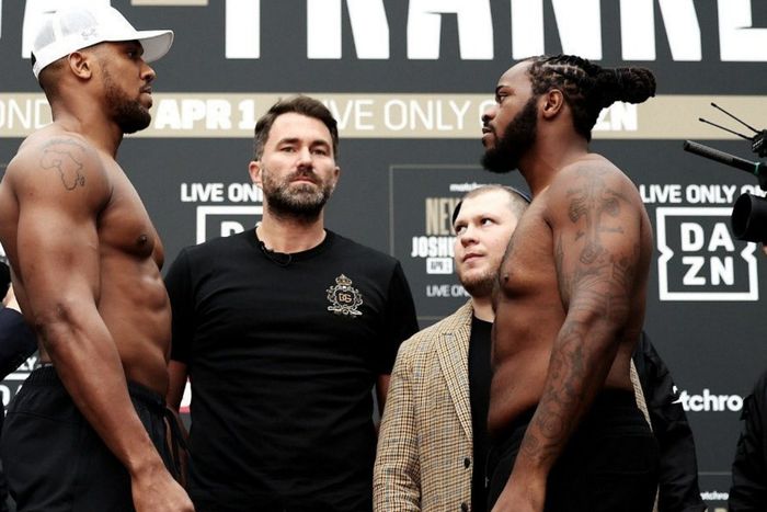 Anthony Joshua comes in at his heaviest ever for the fight against Jermaine Franklin.