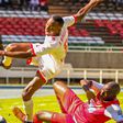 Ulinzi Stars midfielder John Kago (L)