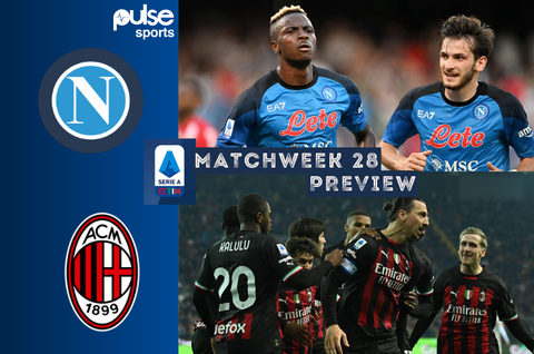 Serie A Preview: to lead Napoli top match 28 clash AC Milan - Pulse Sports Nigeria