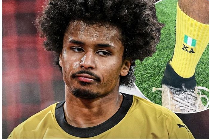 Borussia Dortmund star Karim Adeyemi shows off Nigeria against Bayern Munich.