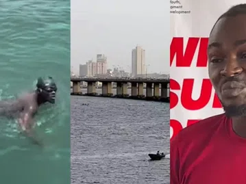 Nigerian man unconscious after swimming entire third mainland bridge in 2 hours