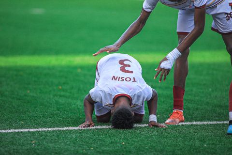 Easter prayer from Tosin after the winner.