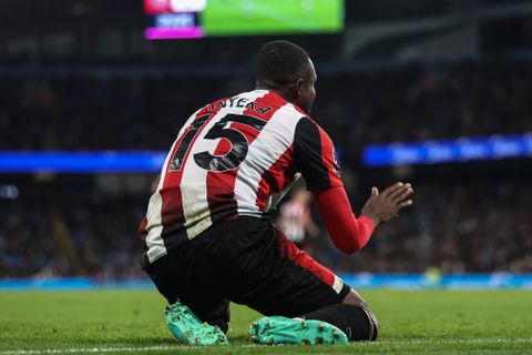 Frank Onyeka watched the game from the bench.
