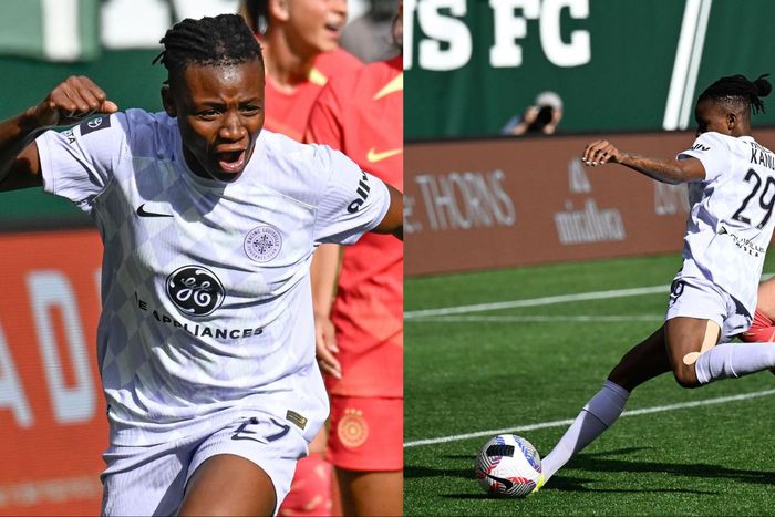 Super Falcons star Uchenna Kanu makes NWSL history with Racing Louisville as a brace sparks a draw against Portland Thorn.