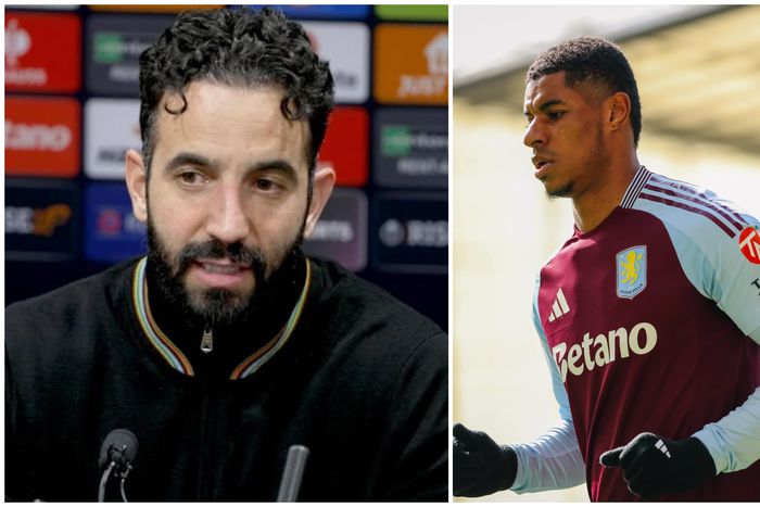 Ruben Amorim speaks on Rashford's form at Aston Villa.