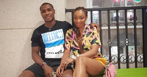 Odion Ighalo and his wife, Sonia.