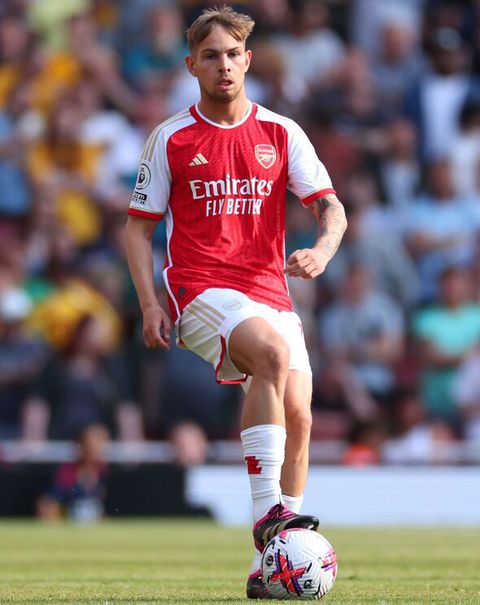 Emile Smith Rowe in action for Arsenal against Wolves