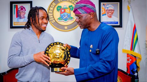 Lagos State Governor Sanwo-Olu hails Ademola Lookman for African Best Award