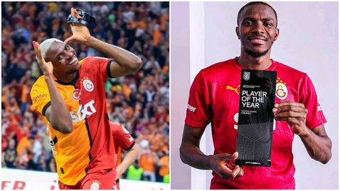 Super Eagles striker Victor Osimhen ends season with double honours at Gala