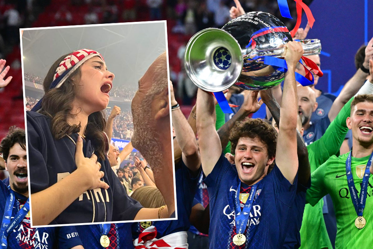 PSG star Joao Neves’ girlfriend Madalena Aragao breaks down in tears following UCL triumph