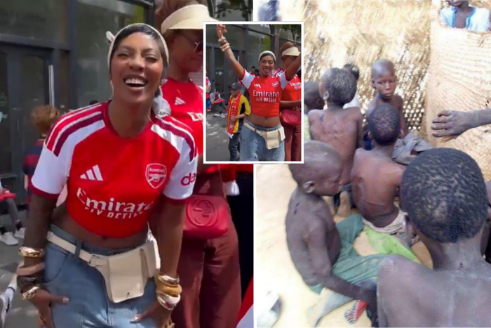‘Hypocrite’ - Nigerians drag Tiwa Savage on social media after she’s spotted celebrating at Arsenal’s Premier League trophy parade amid Oyo school kidnapping crisis