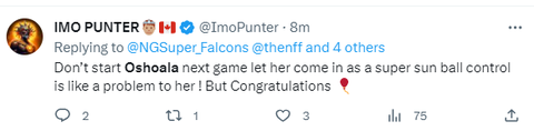 There are a section of fans that believe that Oshoala has adjusted her game to this role and will be better off using her pace against exhausted defenders in the second half.