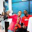 Miami Heat center and two-time NBA All-Star Bam Adebayo and 2011 NBA champion Ian Mahinmi visited NBA Store and engaged with fans at Sandton City Mall. (NBAE/Getty Images)
