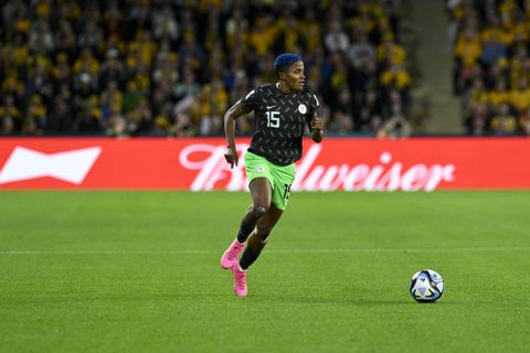 Rashidat Ajibade in action for the Super Falcons against Ireland- Photo Credit || Imago