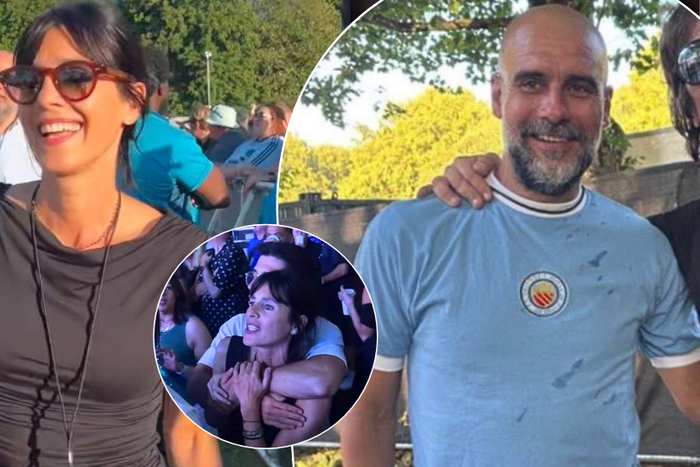 Love after divorce: Pep Guardiola re-unites with ex-wife Cristina Serra and their children at Oasis concert