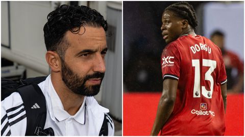 He belongs in Manchester United - Ruben Amorim hails Nigerian youngster Dorgu after first goal