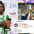 Super Falcons hero Esther Okoronkwo reaches 100K followers on Instagram days after powering Nigeria to 10th WAFCON title