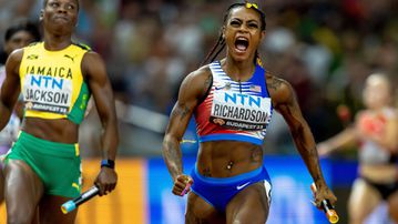 Sha'Carri Richardson extends red-hot streak to beat Elaine Thompson in Zurich