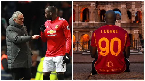 Manchester United old boys Lukaku and Mourinho reunited at Roma