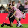 Lionel Messi in action for Inter Miami against Nashville || via Yahoo Sports