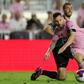 Lionel Messi in action for Inter Miami against Nashville || via Yahoo Sports