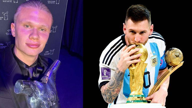 There were some fans who believed that Messi's exploits leading Argentina to the World Cup would be enough for him to win the award ahead of Haaland. Image Credit - Imago Twitter/Manchester City