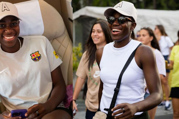 In recent photos by Barcelona, Oshoala joined her Barcelona teammates for some fun in Mexico. Image Credit - Twitter./ Barcelona Femeni