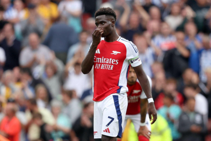 Arsenal winger Bukayo Saka || Image credit: Imago