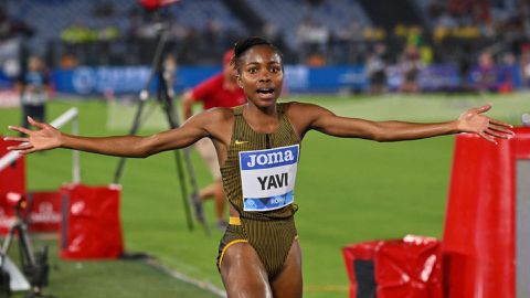 Winfred Yavi makes bold statement after near record-breaking run in Rome