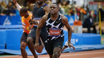 Christian Coleman on how starting to train under his rumored girlfriend Sha'Carri Richardson's coach has helped him