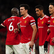 ManU v Tottenham Hotspur - Premier League - Old Trafford (left to right) Manchester United s Paul Pogba, Harry Maguire, Raphael Varane and Nemanja Matic line up for a wall during the Premier League match || Image credit: Imago