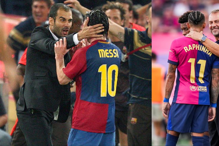 Barcelona fans compare Hansi Flick's ball to Pep Guardiola, now dream of treble after a 7-0 win against Valladolid.