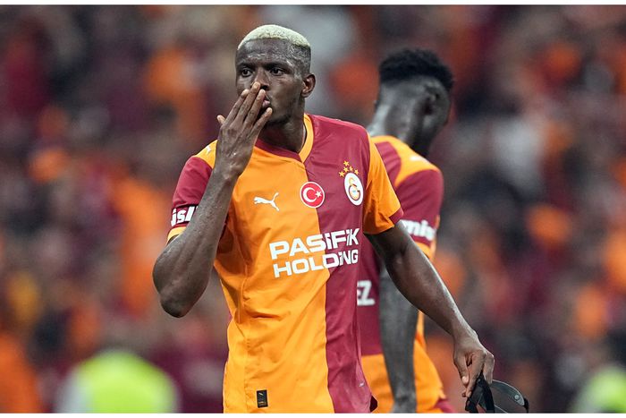 Victor Osimhen declares Galatasaray as home. (Photo Credit: Galatasaray/X)