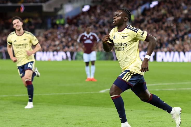 Aston Villa vs Arsenal: Saka leads Gunners to victory as Arteta's defence shines again